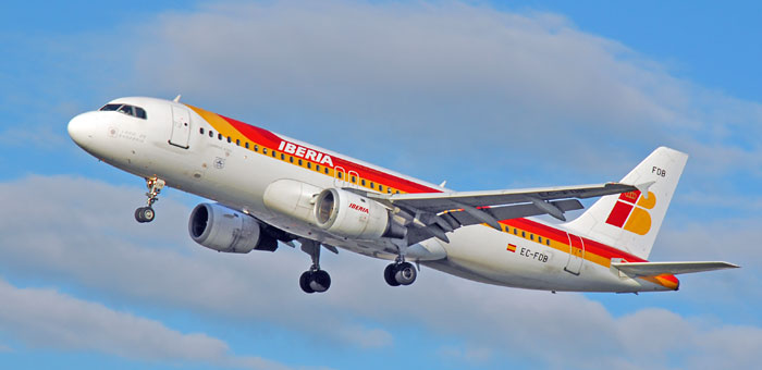 EC-FDB Iberia Airbus A320-211 plane