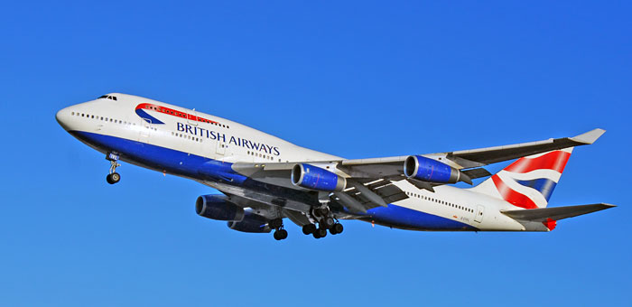 BA British Airways plane